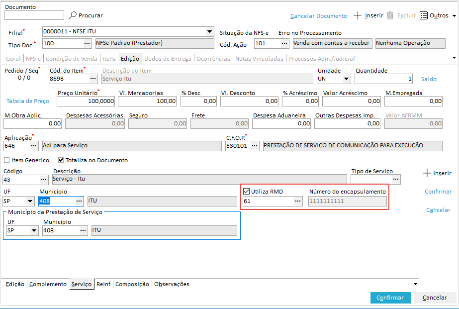 Módulo Integrador NFS-e - Intuictive Sistemas