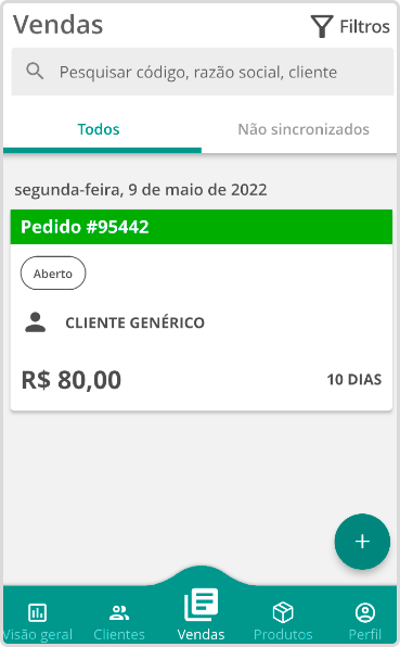 Agora é Possível Visualizar O Código Do Pedido Mega No Card Do Documento No App Venda Mega 2700